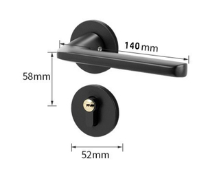 Thiết kế hiện đại cửa nhôm xử lý đòn bẩy loại cao cấp đơn giản kính xử lý cho khách sạn hoặc căn hộ cho phòng - Product Image 6