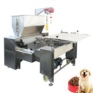 Nouvelle ligne de production de machines d'extrusion et de moulage d'aliments pour animaux de compagnie en acier inoxydable de haute qualité pour la nourriture pour chiens et chats, moteur à engrenages, pompe PLC, noyau - Product Image 1