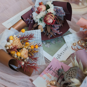 Mini Ramo <span class=keywords><strong>de</strong></span> Flores Secas Hecho a Mano, Ramo Pequeño <span class=keywords><strong>de</strong></span> Flores Secas Naturales Preservadas <span class=keywords><strong>para</strong></span> Regalo, Decoración del Hogar, Recuerdo <span class=keywords><strong>de</strong></span> Boda - Product Image 3