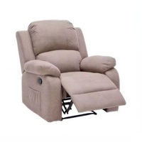 Fauteuil inclinable manuel à positionnement infini pour salon, avec fonction d'inclinaison manuelle