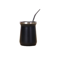 Tasse à Yerba Maté Isotherme Personnalisée 8oz, Gourde en Acier Inoxydable à Double Paroi pour Ensemble de Tasses à Thé Style Américain, Utilisation Camping et Maison