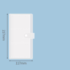 <span class=keywords><strong>Pochette</strong></span> de rangement pour <span class=keywords><strong>album</strong></span> de planificateur Mini A6 transparent de 40 pages pour étudiant essentiel | Classeur d'autocollants catégorisés - Product Image 6