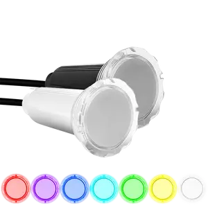 Refined Nicheless Led Pool Lights Replacement For Pentair Globrite Multi Color Changing 12W 50FT 100FT Swimming Pool Spa Light