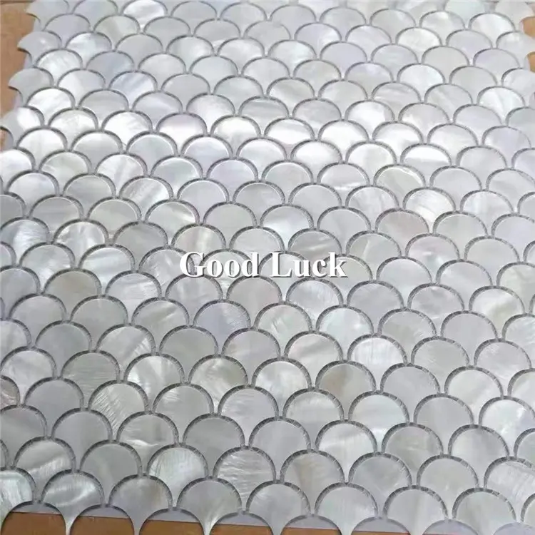 mini fan shape shell mosaic fish scale mother of pearl mosaic tile for wall