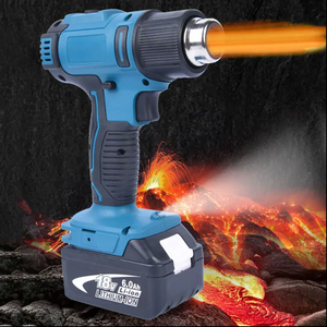 <span class=keywords><strong>Pistola</strong></span> termo de pegamento portátil de cera de sellado de 18V, herramientas de <span class=keywords><strong>pistola</strong></span> de calor inalámbricas de aire caliente recargables de 1200W - Product Image 6