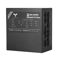 Alimentation pour ordinateur de jeu 500W/600W/700W/800W ATX PSU personnalisé avec ventilateur de refroidissement noir