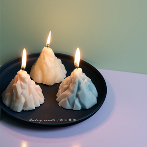 Velas aromáticas coloreadas cera de soja al por mayor velas perfumadas en forma de montaña - Product Image 1
