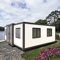 Casa Contenedor Modular Completa de 20FT/40FT, Unidad de Vivienda Prefabricada con Panel Sándwich para Oficina o Alojamiento