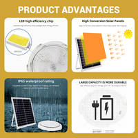 Lámpara de Techo LED Solar para Interiores, con Control Remoto, IP65, 40w 60w 100w 200w 300w, de Fábrica Zhongshan