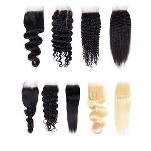 FH Closure Transparente Brésilienne Vierge Remy 5x5 Pré-Pluckée avec Dentelle Suisse Transparente - Product Image 5