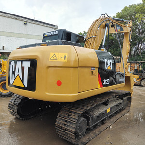 Excavadora CAT312D de buena calidad, pocas horas de trabajo, 12 toneladas, con cazo de excavación de 0.6m³ de capacidad. Excavadora de cadenas CAT312D usada. - Product Image 3