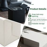 Caja de embalaje de bolsitas de té y café de papel Kraft blanco con caja Caja de embalaje con logotipo personalizado