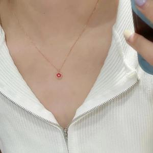 Collier avec bague en diamant jaune taille oreiller, en argent pur S925, diamant de haute qualité riche en carbone, bague de clavicule avec zircon principal - Product Image 4