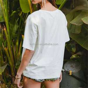 <span class=keywords><strong>T</strong></span>-<span class=keywords><strong>shirt</strong></span> da <span class=keywords><strong>Donna</strong></span> Personalizzabile con Logo, Stampa Grafica Farfalla e Animali, Magliette Casual Bianche Estive, Abbigliamento Taglie Forti - Product Image 4