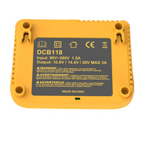 Chargeur de batterie rapide DCB118 pour batterie lithium-ion DeWalt 12V 18V 20V Max, chargeur de remplacement avec prise US EU UK AU