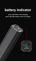 Mini lampe de poche usb à lumière led, en aluminium, intensité d'éclairage réglable, rechargeable, bon marché, batterie portable, pour vélo