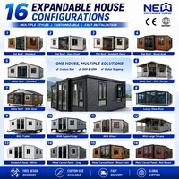 Maison Modulaire Mobile Préfabriquée Extensible à Installation Rapide, Étanche et Épaissie, 40/20/30 pieds, 2, 3, 4 ou 5 Chambres, Type Conteneur