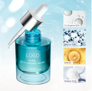 OEM ODM Corea Vegano Suero Facial Vitamina C y Ácido Hialurónico Hidratante Antiarrugas para Retinol Ingrediente Vegano Líquido - Product Image 4