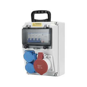 4P32A RCD with 5‑core 10A & 5‑pin 32A Sockets Box.Support customization,Contact customer service <b>for</b> a quote.Socket box - Product Image 6