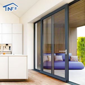 Porta Scorrevole Tradizionale in Lega di Alluminio con Doppio Vetro Temperato, Antivento e Insonorizzata, per Uso Domestico, Manuale, per Camera da Letto - Product Image 3