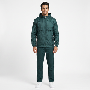 Finer Threads New Men's Windproof Full Zipper Hooded Vintage Style Casual Plus Size Autumn Rain Jacket High Quality - Product Image 1