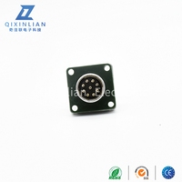 Connecteur industriel WS16 2 3 4 5 6 7 9 broches à bride carrée, prise d'aviation circulaire WS20J