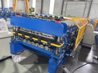 Machine de formage à rouleaux double couche pour panneaux muraux et tôles de toiture WF-12-36 & WF-636