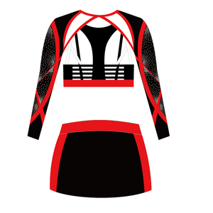 Equipo de baile de manga larga animadora conjunto niñas diseño animadora <span class=keywords><strong>vestido</strong></span> brillante animadora ropa - Product Image 2