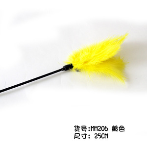 Nouveau jouet pour chat, jouet à plumes coloré pour chat, accessoires pour animaux de compagnie, bâton long avec clochette, jouet amusant pour chat, commerce électronique transfrontalier. - Product Image 3
