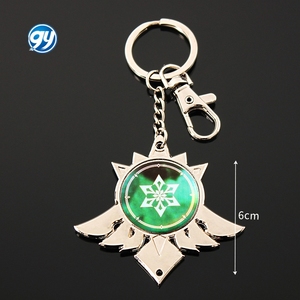 Nuevo Llavero de Anime <span class=keywords><strong>2022</strong></span>, Genshin Impact, Ojo de Dios, Accesorios para Bolsos, Colgante Metálico, Llavero de Metal, Artesanía Metálica - Product Image 3