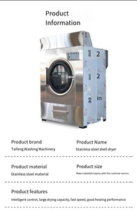 Séchoir à <span class=keywords><strong>linge</strong></span> industriel commercial entièrement automatique en acier inoxydable, chauffage électrique/gaz, 50-100 kg, séchoir à <span class=keywords><strong>linge</strong></span> électrique - Product Image 3