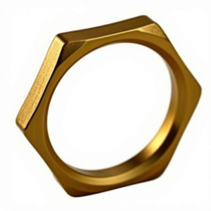 Tuerca hexagonal de latón con borde de brida de 2, 3, 4, 6, 1 pulgada para accesorios de tubería - Product Image 1
