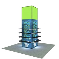 Boîte lumineuse LED en tissu SEG unique, cadre en aluminium, équipement pour salon professionnel, support de colonne rétroéclairé, support de présentoir, rétroéclairé pour exposition