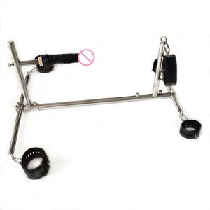Gogna Bondage con colletto collo SM struttura di ritenuta con mano polsini alla caviglia macchina del sesso per coppie - Product Image 4