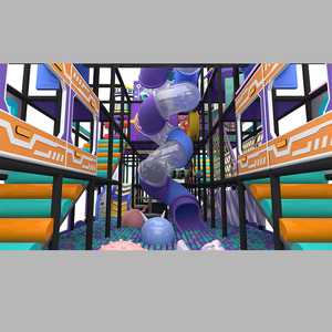 Parque Infantil Interior de Diseño Personalizado con Múltiples Niveles, Equipamiento de Entretenimiento con Bloques Suaves Independientes y Toboganes para Centro de Juegos - Product Image 4