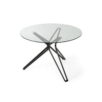 Ensemble de Table à manger en verre clair de Style nordique de luxe de qualité supérieure pour salon
