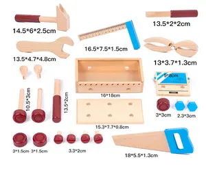 Hot bán trẻ em lắp ráp tháo gỡ công cụ giả vờ đồ chơi đặt Montessori giáo dục xây dựng đồ chơi