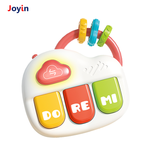 Ensemble de jouets musicaux 3 pièces pour bébé avec <span class=keywords><strong>piano</strong></span>, batterie à main et guitare, son et lumière, jeu éducatif pour les nourrissons et les tout-petits, apprentissage de la musique - Product Image 3