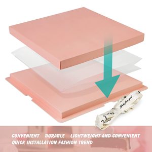 Logotipo personalizado camada única dupla camada aniversário padaria transparente pet pink4 6 <span class=keywords><strong>8</strong></span> 10 polegadas caixas de bolo de casamento - Product Image 2