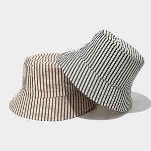 Summer Sun <b>Hat</b> Artistic Striped Flash Diamond Design Wide Brimmed Fisherman Bucket <b>Hat</b> - Product Image 2
