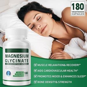 GMP Cápsulas de complejo de glicinato de magnesio Cápsulas para dormir Suplementos de refuerzo del metabolismo Cápsulas para aliviar la ansiedad y el estrés - Product Image 2