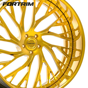 FORTRIM Chrome Multi Rayons Or Jantes 5x112 5x114.3 5x120 Jantes <span class=keywords><strong>17</strong></span> 18 19 20 21 22 24 26 Pouces pour Bmw E90 <span class=keywords><strong>Audi</strong></span> <span class=keywords><strong>A3</strong></span> Mercedes - Product Image 4