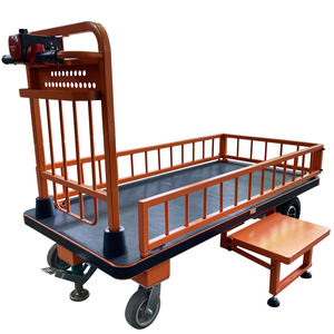 Mini chariot plat électrique industriel à plate-forme à quatre roues de <span class=keywords><strong>transporteur</strong></span> de voiture plat acier inoxydable capacité de charge de 500kg pour - Product Image 4