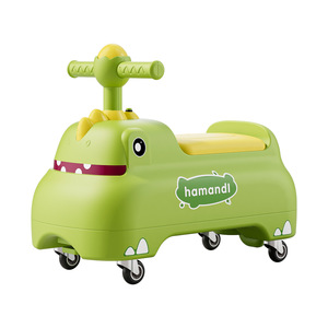 Hamandi Kids Ride On Car 1.2m Green <b>Plastic</b> Four Wheel <b>Slide</b> Toy For 1-3 Year Old Children - Product Image 1