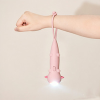 Mini lampe torche LED rechargeable pour enfants, haute efficacité, en silicone, lampe de secours USB, lampe de camping, lampe de nuit, cadeau