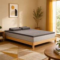 Surmatelas de massage convertible en latex écologique Apivita - Doux, épaisseur 5-15 cm, design moderne, pour chambre à coucher, maison, école