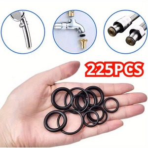 Kit Surtido de 225 Juntas Tóricas NBR Negras de 18 Tamaños, Juego de Juntas de Goma Métricas para Reparaciones de Plomería, Sellos Resistentes a Altas Temperaturas - Product Image 2