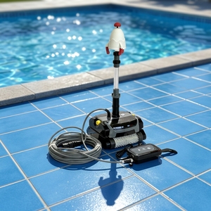 เครื่องดูดฝุ่นทำความสะอาดสระว่ายน้ำอัตโนมัติแบบติดผนัง รุ่น WC-4014 พร้อมระบบควบคุมอัจฉริยะ  แบบมีสาย  อุปกรณ์เสริมสำหรับสระว่ายน้ำ หุ่นยนต์ทำความสะอาดอัตโนมัติ รุ่น WC-4014 ออโตเมต - Product Image 1