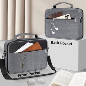 Funda para Biblia Grande BSCI con Correa para el Hombro/Estuche para Transportar Libros, Bolsa de Iglesia con Bolsillo con Cremallera para Protección de la Biblia - Product Image 3