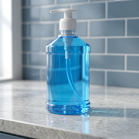 Flacon pompe en plastique PET recyclable de 550 ml pour savon liquide, désinfectant, lotion et emballage de liquides ménagers – Marque Flakon
